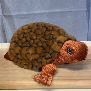 Rainforest Rudy Tabatha Turtle Plush Sea Ocean Beach Brown Plush Turtle Toy